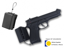 S.I.R (Sistema integral de retención) cable de acero retractil vinculante para armas de fuego